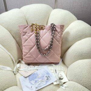 chanel as3519 chanel19 shopping bag shiny lambskin pink 001 luxibags.ru .jpg