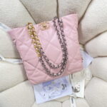 chanel as3519 chanel19 shopping bag shiny lambskin pink 004 luxibags.ru .jpg
