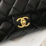 chanel as3609 flap bag lambskin lambskin gold tone metal black 009 luxibags.ru .jpg