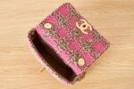 chanel as3611 small flap bag wool tweed gold tone metal pink brown 007 luxibags.ru .jpg