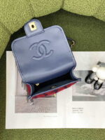 chanel as3652 small flap bag with top handle cotton wool tweed gold tone metal black and red 006 luxibags.ru .jpg