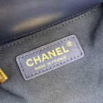 chanel as3652 small flap bag with top handle cotton wool tweed gold tone metal black and red 009 luxibags.ru .jpg