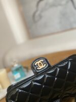 chanel as3653 small flap bag with top handle patent calfskin gold tone metal black 004 luxibags.ru .jpg