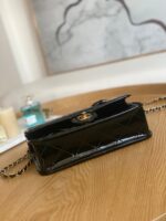 chanel as3653 small flap bag with top handle patent calfskin gold tone metal black 006 luxibags.ru .jpg