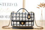 chanel as3653 small flap bag with top handle wool tweed gold tone metal beige 001 luxibags.ru .jpg