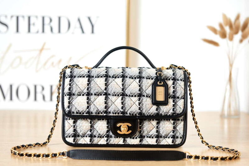 chanel as3653 small flap bag with top handle wool tweed gold tone metal beige 001 luxibags.ru .jpg