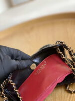chanel as3710 small hobo handbag shiny crumpled calfskin gold tone metal black 009 luxibags.ru .jpg