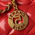 chanel as3710 small hobo handbag shiny crumpled calfskin gold tone metal red 004 luxibags.ru .jpg