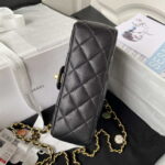 chanel as3737 mini flap bag lambskin enamel gold tone metal black 006 luxibags.ru .jpg