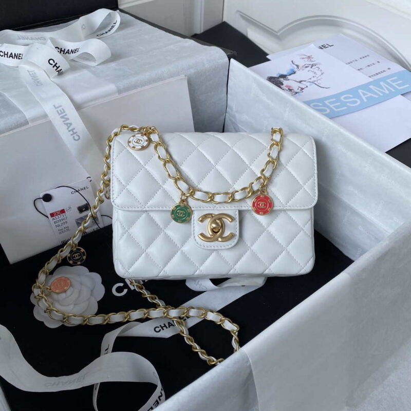 chanel as3737 mini flap bag lambskin enamel gold tone metal white 001 luxibags.ru .jpg
