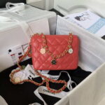 chanel as3738 mini flap bag lambskin enamel gold tone metal red 029 luxibags.ru .jpg