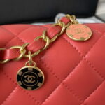 chanel as3738 mini flap bag lambskin enamel gold tone metal red 032 luxibags.ru .jpg