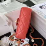 chanel as3738 mini flap bag lambskin enamel gold tone metal red 033 luxibags.ru .jpg