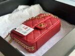 chanel as3757 mini flap bag grained calfskin gold tone metal red 006 luxibags.ru .jpg