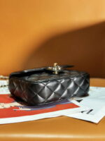 chanel as3782 mini flap bag 23p enamel gold tone metal black 16cm 004 luxibags.ru .jpg