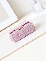 chanel as3782 mini flap bag 23p tweed gold tone metal 16cm pink 06 luxibags.ru .jpg