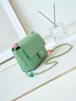 chanel as3783 small flap bag 23p lambskin gold tone metal 18 5 cm green 03 luxibags.ru .jpg