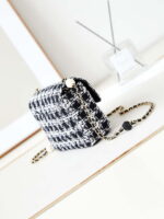 chanel as3783 small flap bag 23p tweed gold tone metal 18 5 cm black white 04 luxibags.ru .jpg