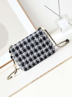chanel as3783 small flap bag 23p tweed gold tone metal 18 5 cm black white 05 luxibags.ru .jpg