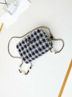 chanel as3783 small flap bag 23p tweed gold tone metal 18 5 cm black white 07 luxibags.ru .jpg
