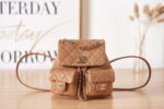 chanel as3787 small backpack grained shiny calfskin gold tone metal brown 001 luxibags.ru .jpg