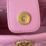 chanel as3830 small hobo handbag pink calfskin gold 007 luxibags.ru .jpg
