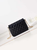 chanel as3855 flap bag with chain shiny lambskin gold tone metal black 004 luxibags.ru .jpg