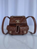 chanel as3860 backpack shiny lambskin gold brown 001 luxibags.ru .jpg
