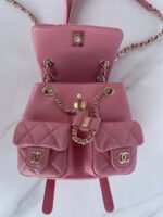 chanel as3860 backpack shiny lambskin gold pink 008 luxibags.ru .jpg