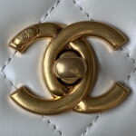 chanel as3908 cc small flap bag with top handle shiny calfskin white gold 007 luxibags.ru .jpg