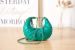 chanel as3917 clutch with chain lambskin shiny light gold metal light green 003 luxibags.ru .jpg