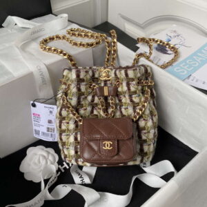 chanel as3947 small backpack wool tweed lambski gold tone metal brown 001 luxibags.ru .jpg