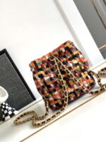 chanel as3947 small backpack wool tweed lambski gold tone metal orange 003 luxibags.ru .jpg