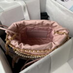 chanel as3980 22 mini handbag shiny calfskin gold tone metal pink 006 luxibags.ru .jpg