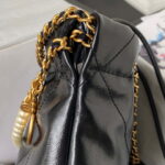 chanel as3980 22 mini handbag shiny crumpled calfskin gold tone metal black 005 luxibags.ru .jpg