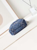 chanel as3980 22 mini handbag silver tone metal canvas blue denim 06 luxibags.ru .jpg