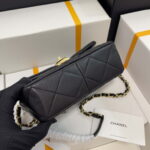 chanel as3986 small flap bag lambskin plexi gold tone metal black 009 luxibags.ru .jpg