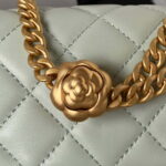 chanel as4041 flap classic bag cf camellia navy green gray lambskin gold 004 luxibags.ru .jpg