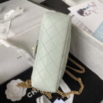 chanel as4041 flap classic bag cf camellia navy green gray lambskin gold 005 luxibags.ru .jpg