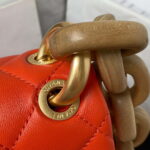 chanel as4165 mini flap bag lambskin wenge wood gold tone metal orange 009 luxibags.ru .jpg