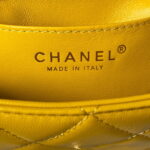 chanel as4165 mini flap bag lambskin wenge wood gold tone metal yellow 008 luxibags.ru .jpg