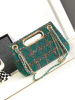 chanel as4221 large flap bag with top handle wool and silk tweed glass and wooden pearls 03 luxibags.ru .jpg