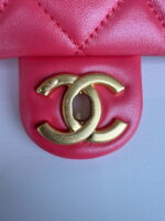 chanel as4385 mini flap bag pearly lambskin imitation pearls gold tone metal red 05 luxibags.ru .jpg