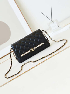 chanel as4452 flap bag lambskin with pearl metal chain black 001 luxibags.ru .jpg