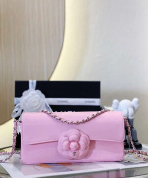 chanel as4498 clutch flap bag patent calfskin gold metal pink 001 1 luxibags.ru .jpg