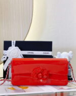 chanel as4498 clutch flap bag patent calfskin gold metal red 002 luxibags.ru .jpg