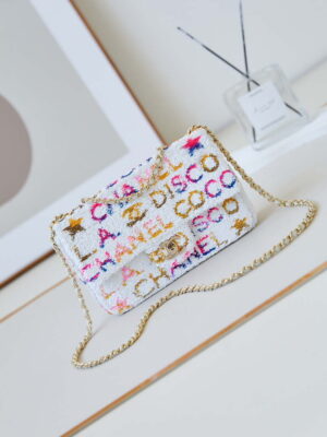 chanel as4561 24c flap bag sequins gold tone metal white 01 luxibags.ru .jpg
