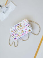 chanel as4561 24c flap bag sequins gold tone metal white 06 luxibags.ru .jpg
