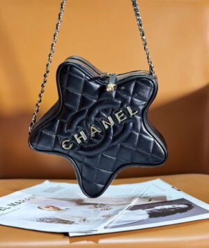 chanel as4579 star handbag metallic lambskin gold metal black 001 luxibags.ru .jpg