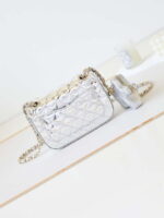 chanel as4646 mini flap bag star coin purse mirror calfskin metallic calfskin gold tone metal silver 003 luxibags.ru .jpg